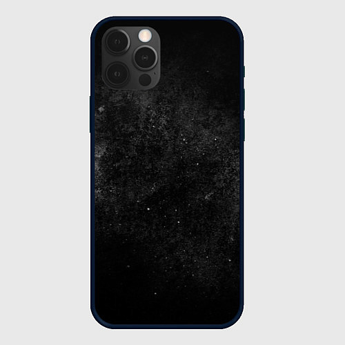 Чехол iPhone 12 Pro Черный космос black space / 3D-Черный – фото 1
