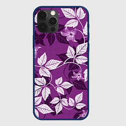 Чехол iPhone 12 Pro Фиолетовый вьюнок