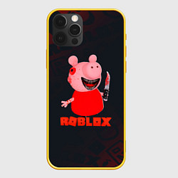 Чехол для iPhone 12 Pro ROBLOX - СВИНКА ПИГГИ, цвет: 3D-желтый