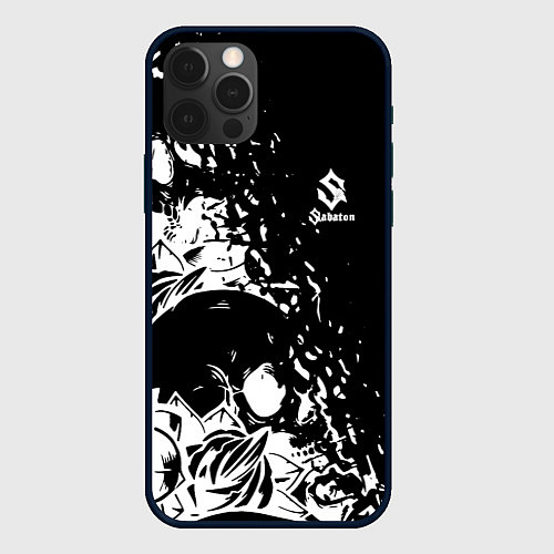 Чехол iPhone 12 Pro Sabaton - сабатон черепа / 3D-Черный – фото 1