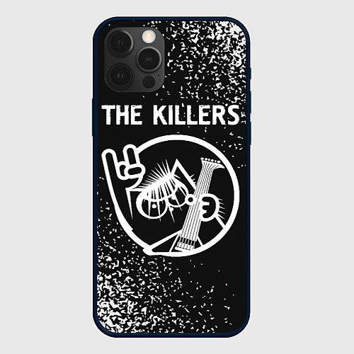 Чехол iPhone 12 Pro The Killers - КОТ - Краска / 3D-Черный – фото 1