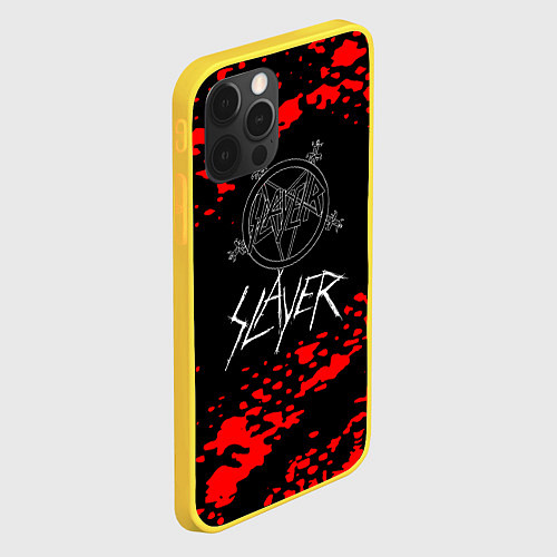 Чехол iPhone 12 Pro Slayer - Reign in Blood / 3D-Желтый – фото 2