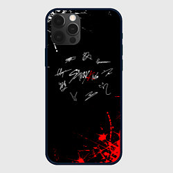 Чехол для iPhone 12 Pro Stray kids Автографы, цвет: 3D-черный