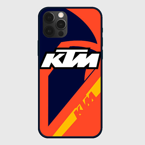 Чехол iPhone 12 Pro KTM VINTAGE SPORTWEAR / 3D-Черный – фото 1