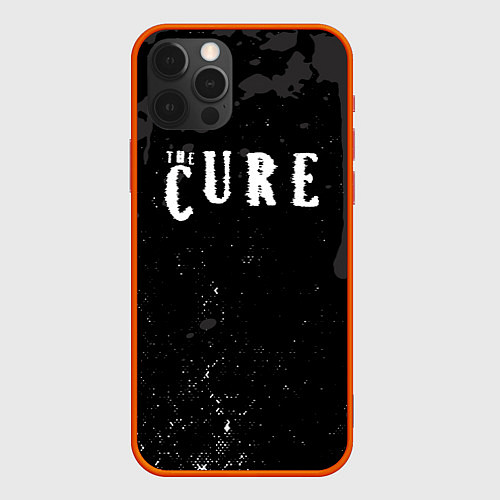 Чехол iPhone 12 Pro The cure серые потеки / 3D-Красный – фото 1