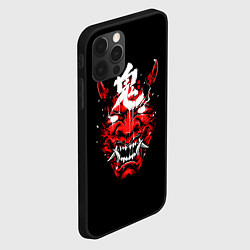 Чехол для iPhone 12 Pro Red Evil Oni, цвет: 3D-черный — фото 2