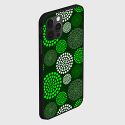 Чехол для iPhone 12 Pro ТЕКСТУРНЫЕ МОЛЕКУЛЫ, цвет: 3D-черный — фото 2