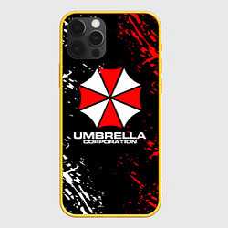 Чехол для iPhone 12 Pro Umbrella Corporation Resident Evil, цвет: 3D-желтый