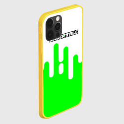 Чехол для iPhone 12 Pro Undertale андертейл логотип, цвет: 3D-желтый — фото 2