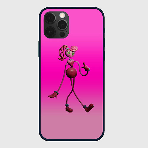 Чехол iPhone 12 Pro POPPY PLAYTIME МАМА ДЛИННЫЕ НОГИ / 3D-Черный – фото 1