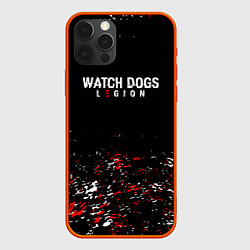 Чехол для iPhone 12 Pro Watch Dogs 2 Брызги красок, цвет: 3D-красный
