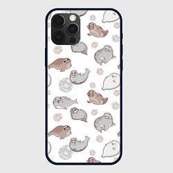 Чехол iPhone 12 Pro Милые тюлени
