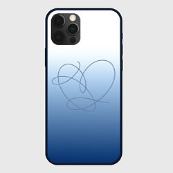 Чехол для iPhone 12 Pro Сердце love yourself, цвет: 3D-черный