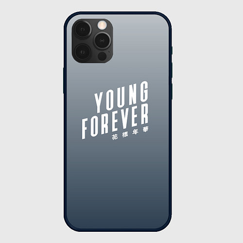 Чехол iPhone 12 Pro Навечно молодой Young forever / 3D-Черный – фото 1