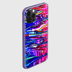 Чехол для iPhone 12 Pro Абстракция масляными красками, цвет: 3D-серый — фото 2