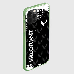 Чехол для iPhone 12 Pro Valorant ВАЛОРАНТ паттерн, цвет: 3D-салатовый — фото 2