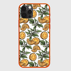 Чехол iPhone 12 Pro Узор из тропических апельсинов