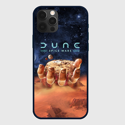 Чехол iPhone 12 Pro Dune: Spice Wars песчаные дюны и рука с базой / 3D-Черный – фото 1