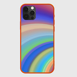 Чехол для iPhone 12 Pro Все цвета радуги, цвет: 3D-красный