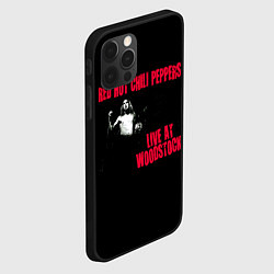 Чехол для iPhone 12 Pro Live at Woodstock - Red Hot Chili Peppers, цвет: 3D-черный — фото 2
