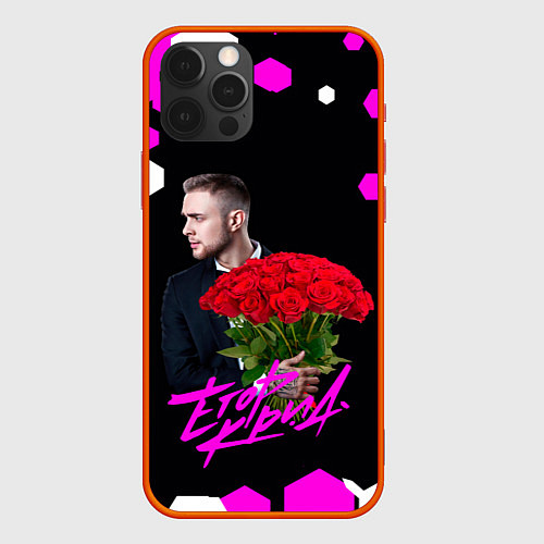 Чехол iPhone 12 Pro Егор крид С букетом роз / 3D-Красный – фото 1