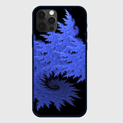 Чехол для iPhone 12 Pro Абстрактный морозный узор Abstract frost pattern, цвет: 3D-черный