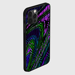 Чехол для iPhone 12 Pro Абстрактный современный тигровый узор, цвет: 3D-черный — фото 2