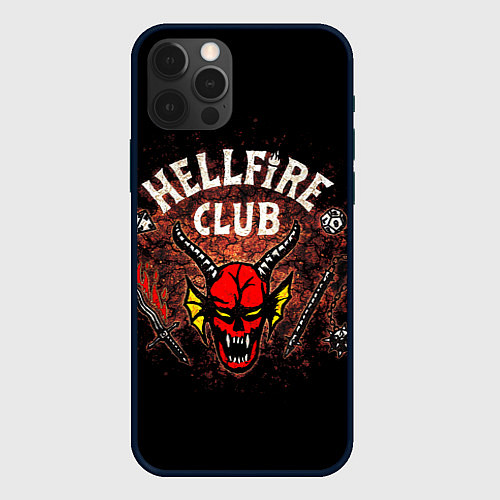 Чехол iPhone 12 Pro Hellfire club / 3D-Черный – фото 1