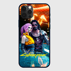 Чехол iPhone 12 Pro Cyberpunk2077 Johnny Vi girl