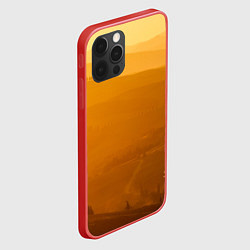 Чехол для iPhone 12 Pro Закат в пригороде, цвет: 3D-красный — фото 2
