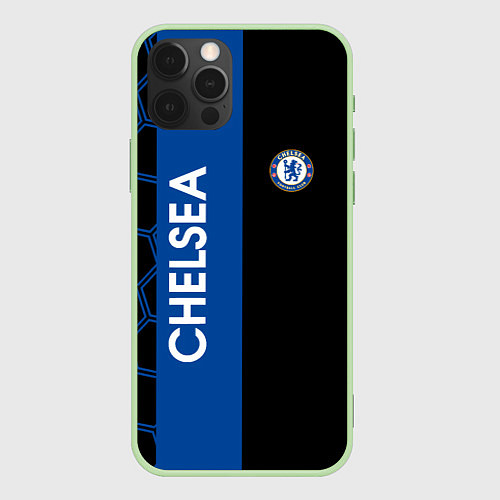 Чехол iPhone 12 Pro Челси футбольный клуб / 3D-Салатовый – фото 1