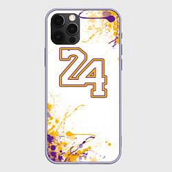 Чехол для iPhone 12 Pro Коби Брайант Lakers 24, цвет: 3D-светло-сиреневый