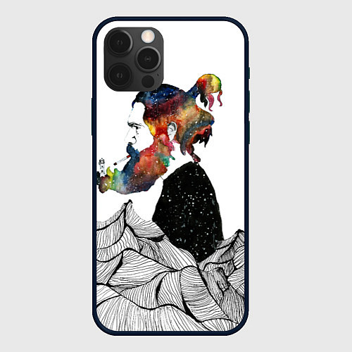 Чехол iPhone 12 Pro Mystery man / 3D-Черный – фото 1