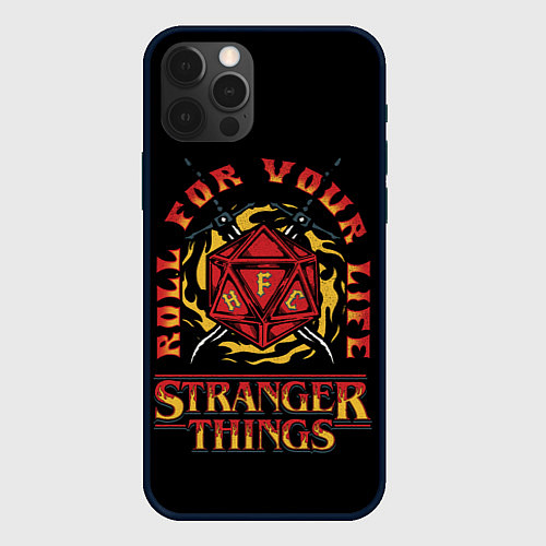 Чехол iPhone 12 Pro HFC STRANGER THINGS / 3D-Черный – фото 1