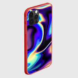 Чехол для iPhone 12 Pro Цветовая абстракция, цвет: 3D-красный — фото 2