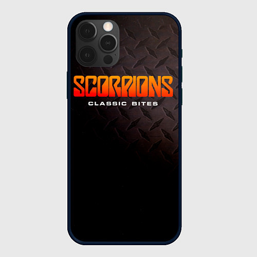 Чехол iPhone 12 Pro Classic Bites - Scorpions / 3D-Черный – фото 1