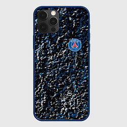 Чехол для iPhone 12 Pro Псж paris брызги красок, цвет: 3D-тёмно-синий