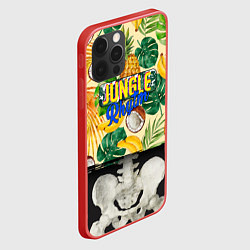 Чехол для iPhone 12 Pro Тропики Ритм Джунглей Ананасы Кокосы Бананы, цвет: 3D-красный — фото 2