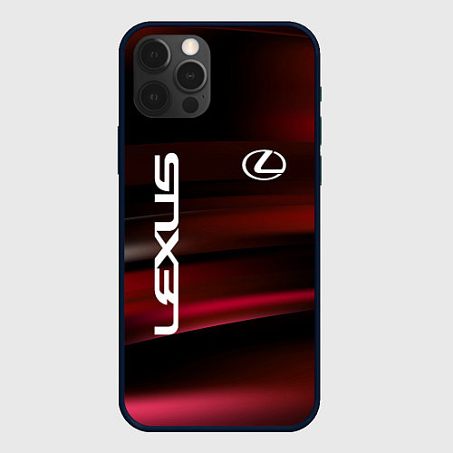 Чехол iPhone 12 Pro Lexus - абстракция / 3D-Черный – фото 1