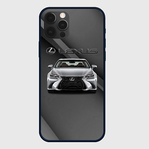 Чехол iPhone 12 Pro Lexus auto / 3D-Черный – фото 1