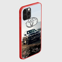 Чехол для iPhone 12 Pro Toyota Land Cruiser 300 Sport, цвет: 3D-красный — фото 2