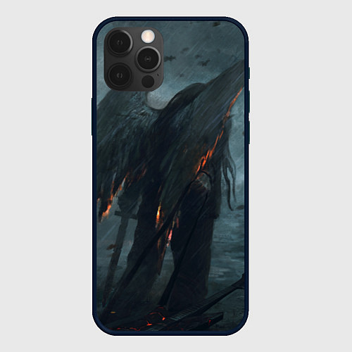 Чехол iPhone 12 Pro Leos Падший Ангел Одиночества / 3D-Черный – фото 1