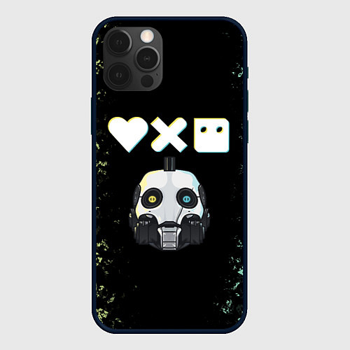 Чехол iPhone 12 Pro Love, Death and Robots Pattern / 3D-Черный – фото 1