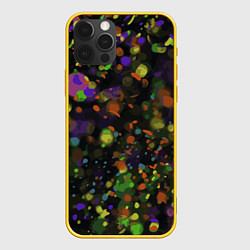 Чехол для iPhone 12 Pro Разноцветное конфетти, цвет: 3D-желтый