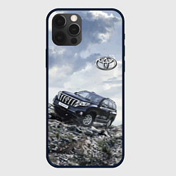 Чехол iPhone 12 Pro Toyota Land Cruiser Prado на скальных камнях Mount
