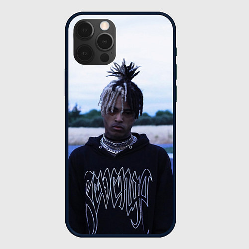 Чехол iPhone 12 Pro XXXTentacion in a revenge hoodie / 3D-Черный – фото 1