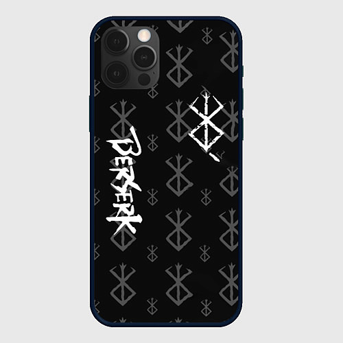Чехол iPhone 12 Pro Berserk bleck mask манга / 3D-Черный – фото 1