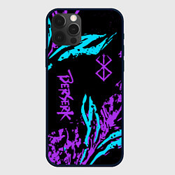 Чехол iPhone 12 Pro Berserk bleck mask neon