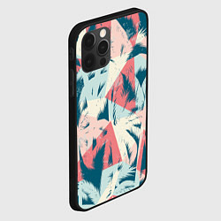 Чехол для iPhone 12 Pro Пальмы Паттерн, цвет: 3D-черный — фото 2