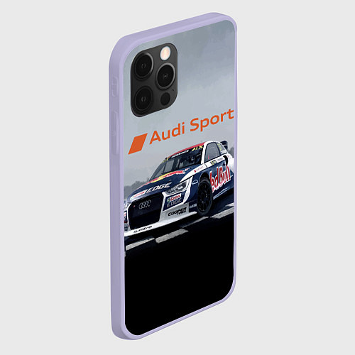 Чехол iPhone 12 Pro Ауди Спорт Гоночная команда Audi sport Racing team / 3D-Светло-сиреневый – фото 2